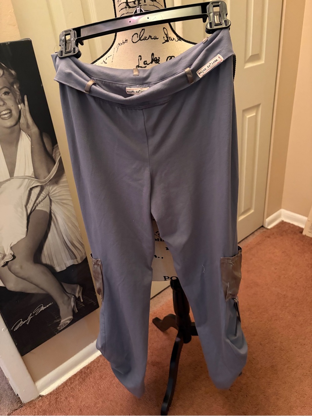 YK2 Major de Lema slate blue cargo pants set. S - Picture 2 of 6